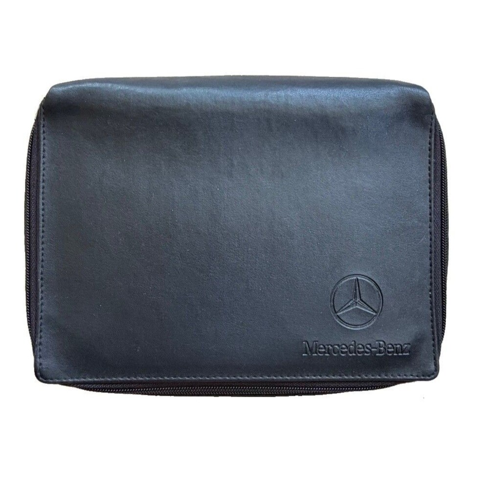 Mercedes-Benz OEM Black Owner’s Manual Case Document Wallet Zip Portfolio Empty